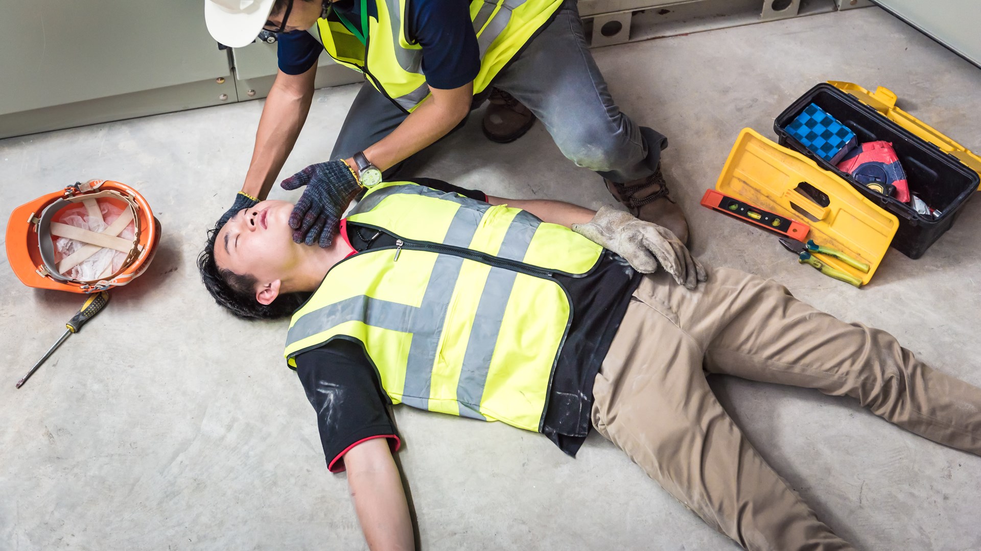 construction worker accident in the workplace