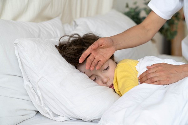 child in hospital